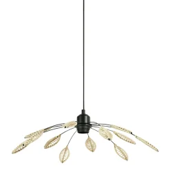 OSTARIA Suspension métal et pétales (D50 cm) Til et beige Noir Best