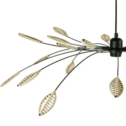OSTARIA Suspension métal et pétales (D80 cm) Ellisse et beige Noir Clearance