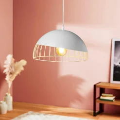 OSTARIA Suspension ronde métal (D29,5 cm) Colisée he Blanc Hot