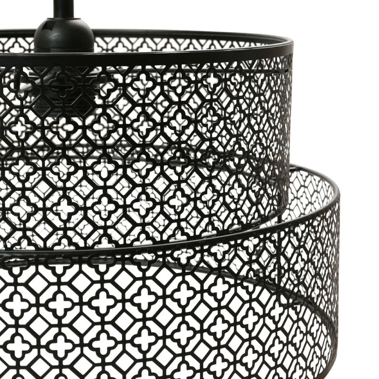 OSTARIA Suspension ronde métal marocaine (D34 cm) Gigogne Noir Clearance