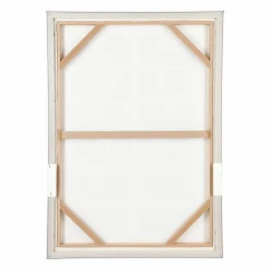 OSTARIA Tableau déco en bois (50 x 70 cm) Graphique Minorque Rétro Marron