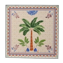 EMINZA Table bistrot carrée pliable en mosaïque (58 x 58 cm) Havana Brun Marron Outlet