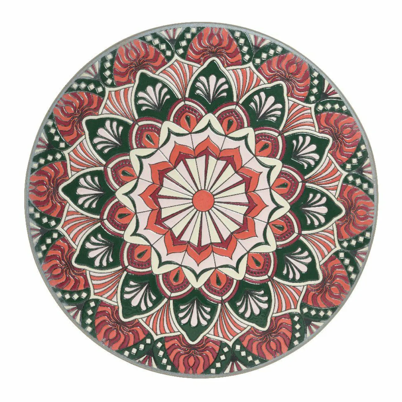 #N/A Table bistrot mosaïque Narbonne et rose Taupe