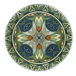 #N/A Table bistrot ronde pliable mosaïque (D60 cm) Cancùn sauge Vert New