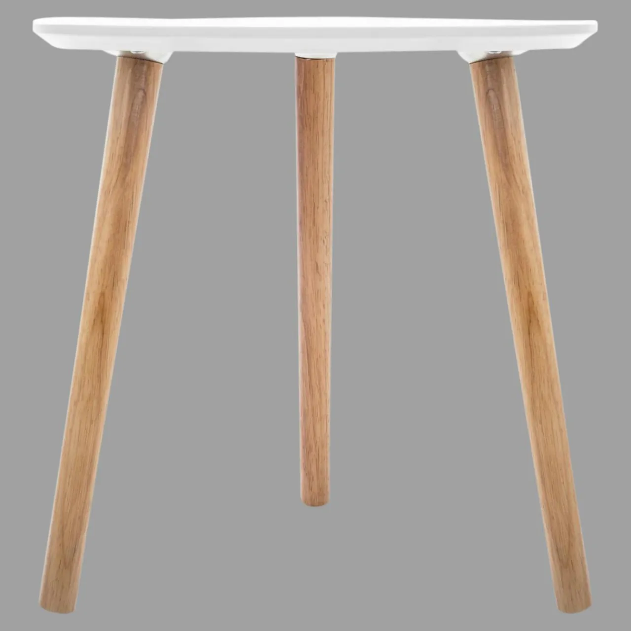 ATMOSPHERA Table à café en bois (H45 cm) Mileo Polygone he Blanc Outlet