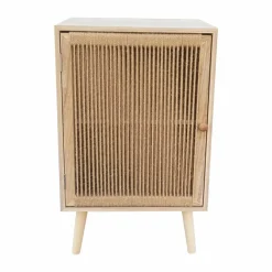 EMINZA Table d'appoint bois et corde de chanvre (H65 cm) Manille Beige Clearance
