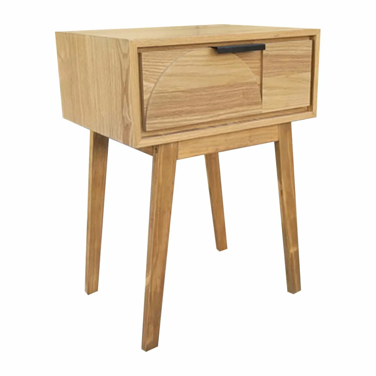 EMINZA Table de chevet (H58 cm) Hanoï Naturel Bois Best