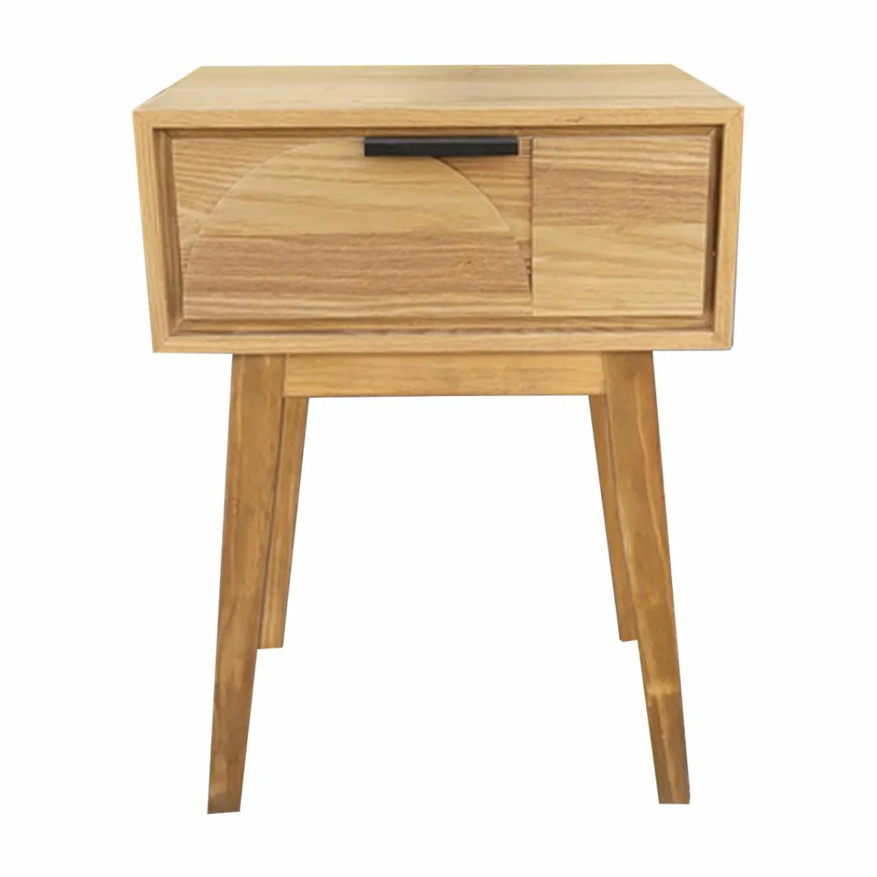 EMINZA Table de chevet (H58 cm) Hanoï Naturel Bois Best