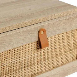 OSTARIA Table de chevet cannage (H40 cm) Jaipur Naturel