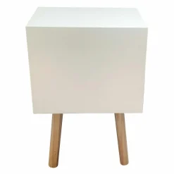 EMINZA Table de chevet enfant bois (H45 cm) Ourson Marron Discount