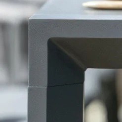 MOBELLIA Table de jardin extensible en aluminium 12 places (195/300 x 96 cm) Amalfi Gris Anthracite Best