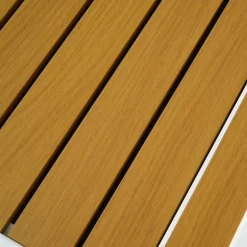 MOBELLIA Table de jardin extensible en aluminium 8 places effet bois (90/180 x 90 cm) Murano Blanc Best