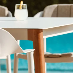 MOBELLIA Table de jardin rectangulaire en aluminium 10 places (240 x 120 cm) Monte Carlo Blanc Online