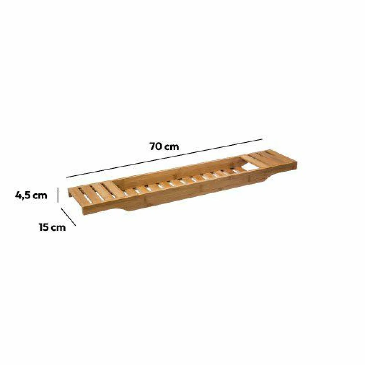 INSTANT D'O Tablette support pour baignoire (70 cm) Baignia Bambou Naturel Best