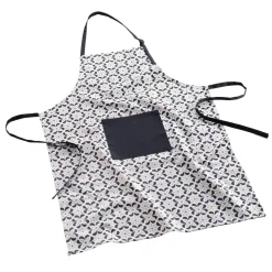 douceur d'intu017drieur Tablier de cuisine coton avec poche (60 x 84 cm) Solaris Noir