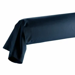 DOUCEUR D'INTERIEUR Taie de traversin coton bio (L185 cm) Biolina Bleu nuit Discount