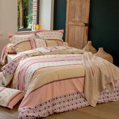 TRADI LINGE Taie de traversin coton (200 cm) Inouk Rose Sale