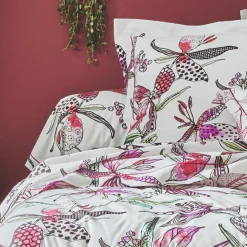 TRADILINGE Taie de traversin coton (L200 cm) Pénélope Rose New