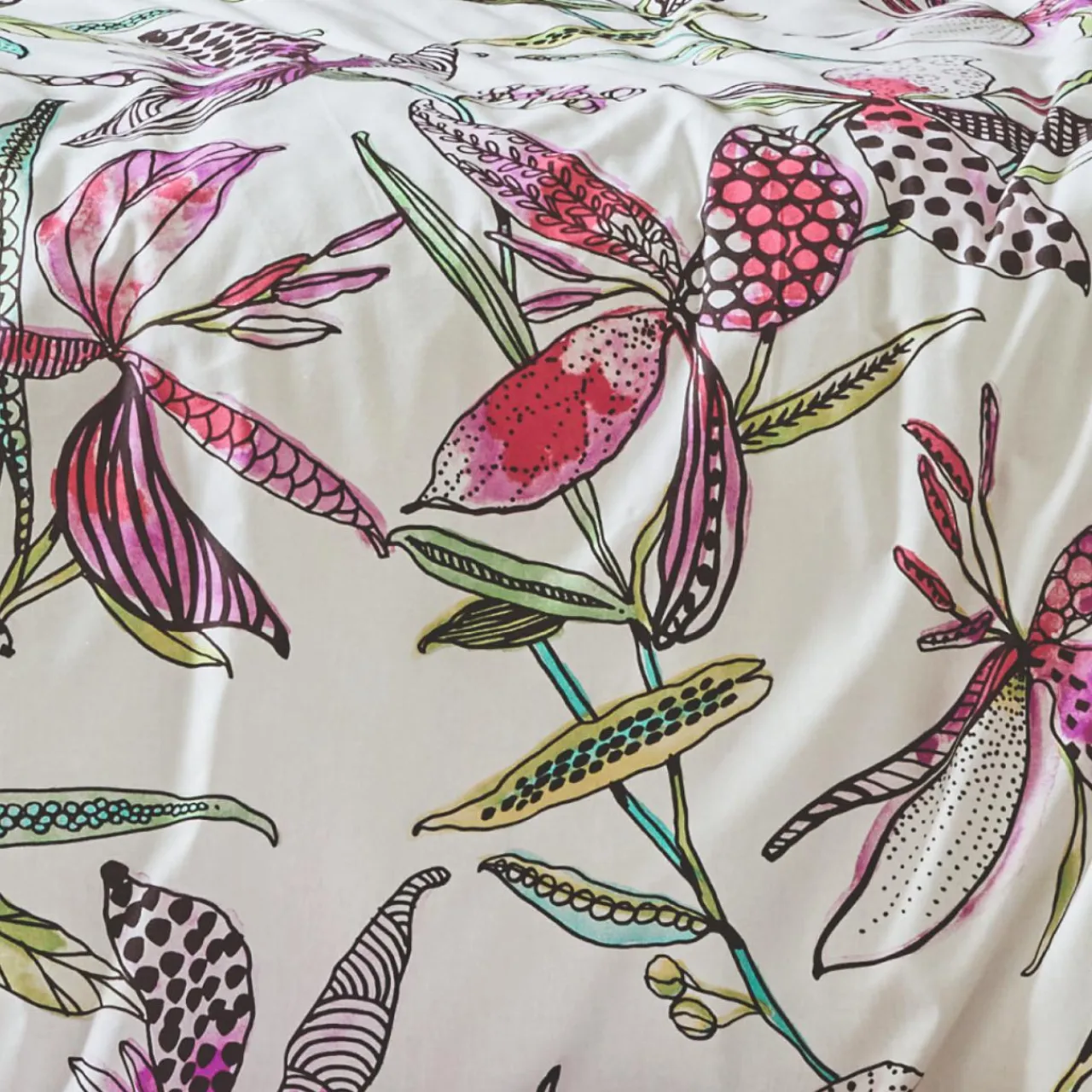 TRADILINGE Taie de traversin coton (L200 cm) Pénélope Rose New