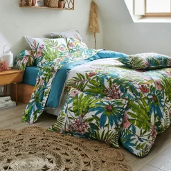 TRADILINGE Taie de traversin coton (L200 cm) Sumatra Paon Multicolore Online