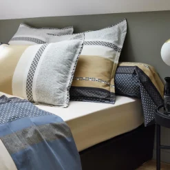 TRADILINGE Taie de traversin percale de coton (L200 cm) Marlow e Gris Hot