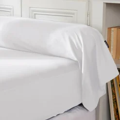 EMINZA Taie de traversin percale de coton (L185 cm) Cali Blanc New
