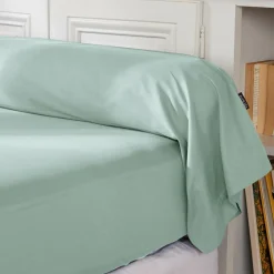 EMINZA Taie de traversin percale de coton (L185 cm) Cali Vert Eucalyptus