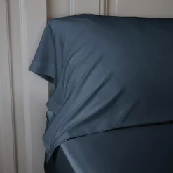 EMINZA Taie de traversin satin de bambou (L185 cm) Sienna Bleu minuit Bleu nuit Clearance