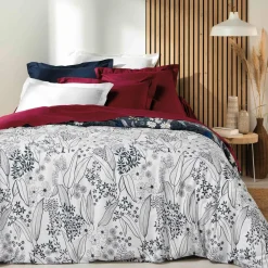 DOUCEUR D'INTERIEUR Taie d'oreiller carrée coton bio (63 x 63 cm) Biolina Bordeaux Online