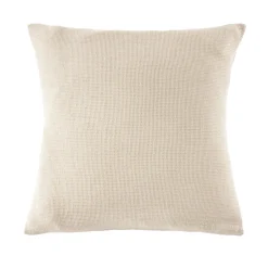 EMINZA Taie d'oreiller carrée coton nid d'abeille (80 x 80 cm) Eva Beige Discount