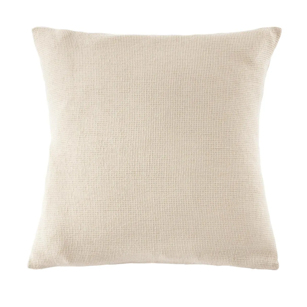 EMINZA Taie d'oreiller carrée coton nid d'abeille (80 x 80 cm) Eva Beige Discount