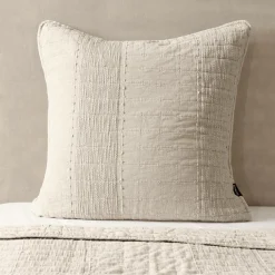 EMINZA Taie d'oreiller carrée coton (60 x 60 cm) Lena sable Beige Clearance