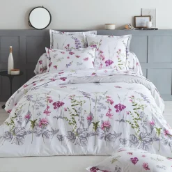 TRADI LINGE Taie d'oreiller carrée coton (65 x 65 cm) Pretty he Blanc Online