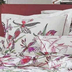 TRADILINGE Taie d'oreiller carrée coton (65 x 65 cm) Pénélope Rose