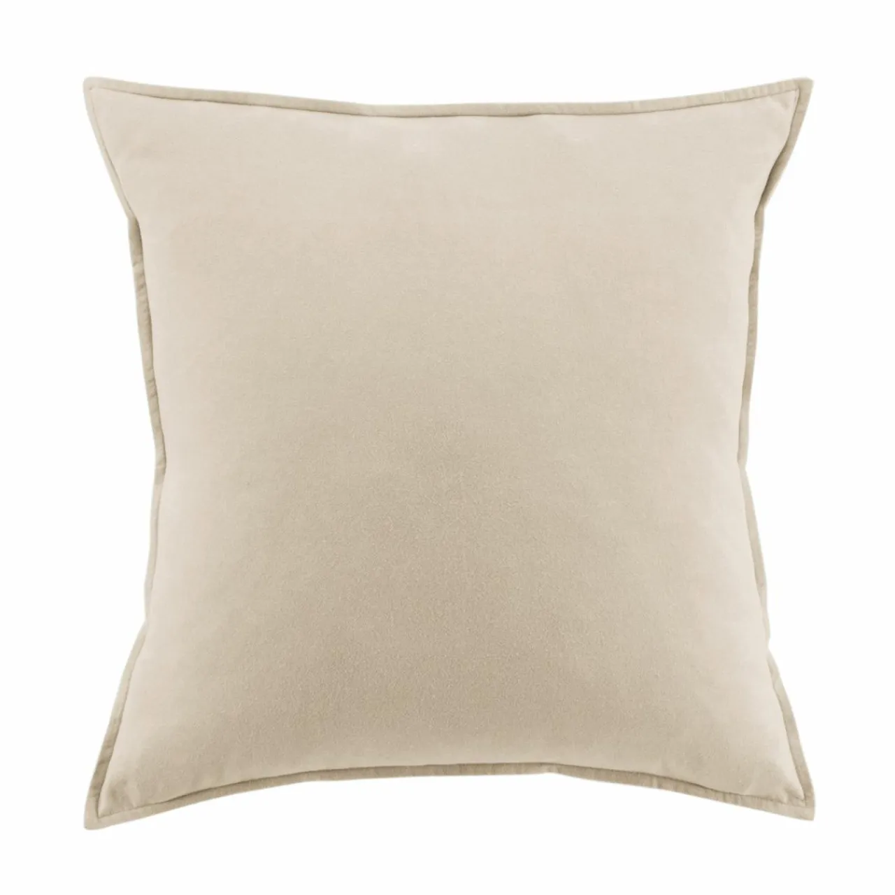 EMINZA Taie d'oreiller carrée flanelle de coton (80 x 80 cm) Nina Beige Sale