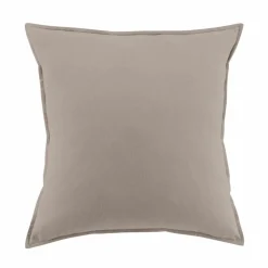 EMINZA Taie d'oreiller carrée flanelle de coton (80 x 80 cm) Nina Ficelle Clearance