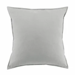 EMINZA Taie d'oreiller carrée flanelle de coton (80 x 80 cm) Nina Gris clair Online
