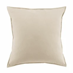 EMINZA Taie d'oreiller carrée flanelle de coton (63 x 63 cm) Nina Beige Discount