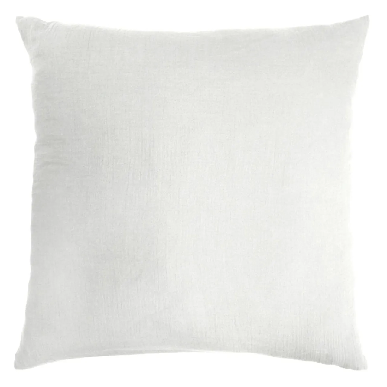 EMINZA Taie d'oreiller carrée gaze de coton (80 x 80 cm) Gaïa Gris nuage Gris clair New