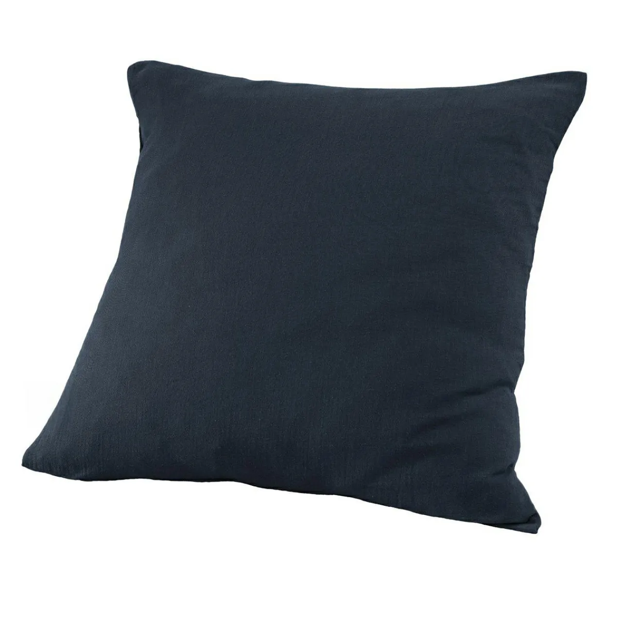 EMINZA Taie d'oreiller carrée gaze de coton (60 x 60 cm) Gaïa Bleu nuit Online