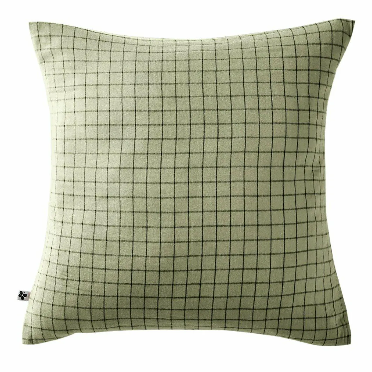 EMINZA Taie d'oreiller carrée gaze de coton (60 x 60 cm) Gaïa Mix Vert tilleul Discount