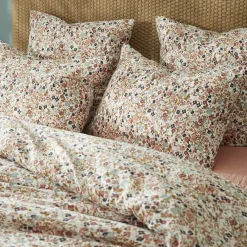 EMINZA Taie d'oreiller carrée gaze de coton (60 x 60 cm) Constance pampa Beige Best
