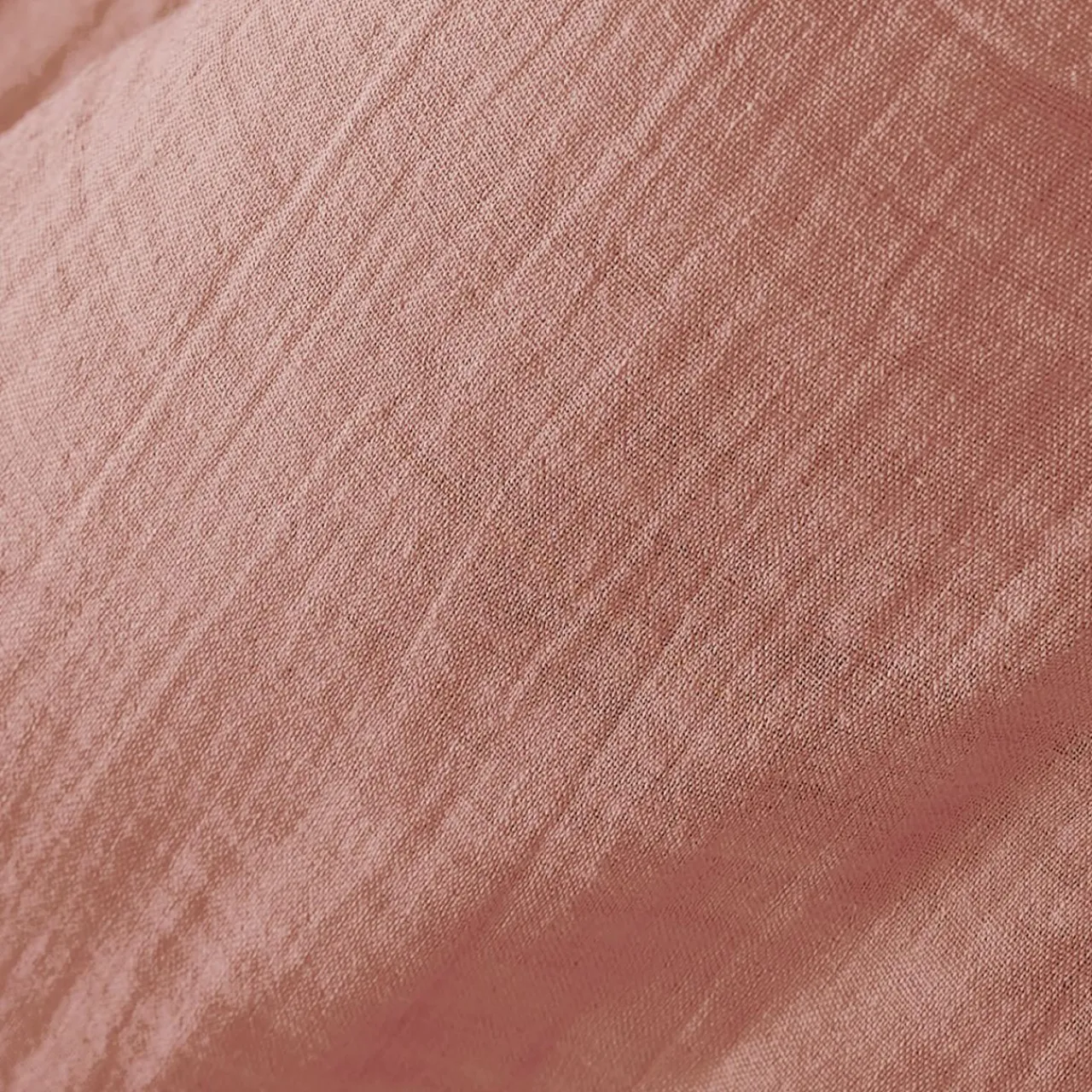 EMINZA Taie d'oreiller carrée gaze de coton (60 x 60 cm) Gaïa Rose Pêche Discount