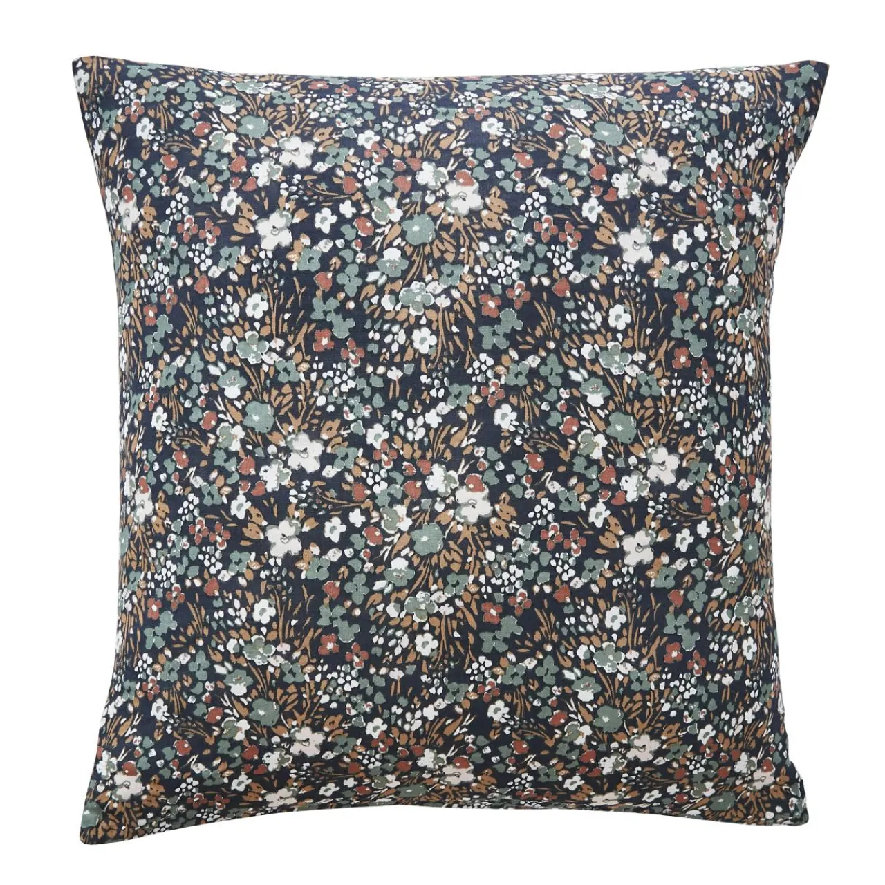 EMINZA Taie d'oreiller carrée gaze de coton (60 x 60 cm) Constance Bleu nuit Outlet
