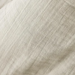 EMINZA Taie d'oreiller carrée gaze de coton (80 x 80 cm) Gaïa pampa Beige Clearance