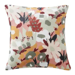 EMINZA Taie d'oreiller carrée gaze de coton (60 x 60 cm) Azel Multicolore Outlet