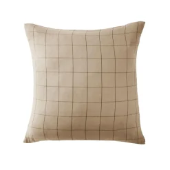 EMINZA Taie d'oreiller carrée gaze de coton (60 x 60 cm) Gaïa Match Ficelle Online