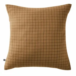 EMINZA Taie d'oreiller carrée gaze de coton (60 x 60 cm) Gaïa Mix Camel Sale