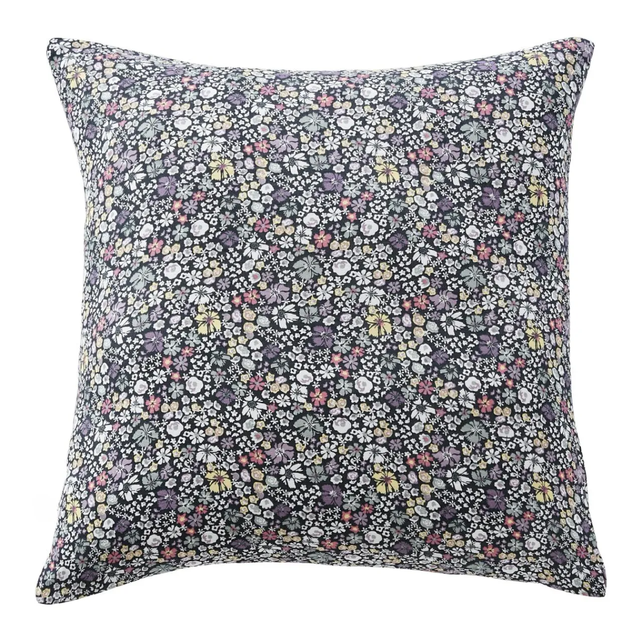 EMINZA Taie d'oreiller carrée gaze de coton (60 x 60 cm) Elya Violet Hot