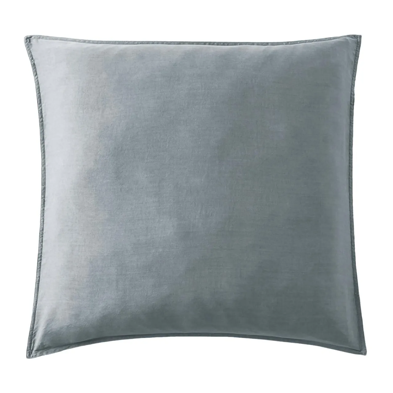 EMINZA Taie d'oreiller carrée lyocell Tencel™ lavé (80 x 80 cm) Olivia stone Bleu Best